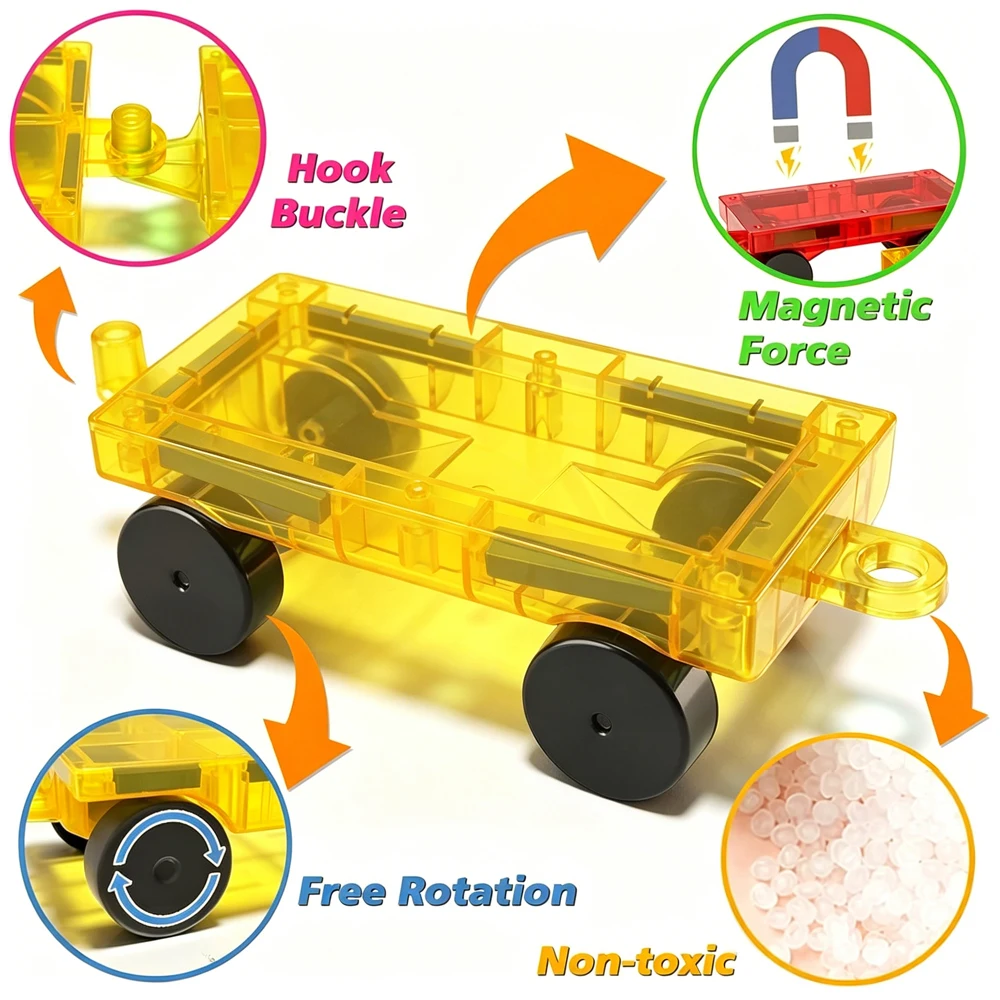Magnetisches Handspielzeug-Zubehörpaket für Magnetbausteine Geschenke Fördert die Gehirnentwicklung und Kreativität von Kindern – Detail 2