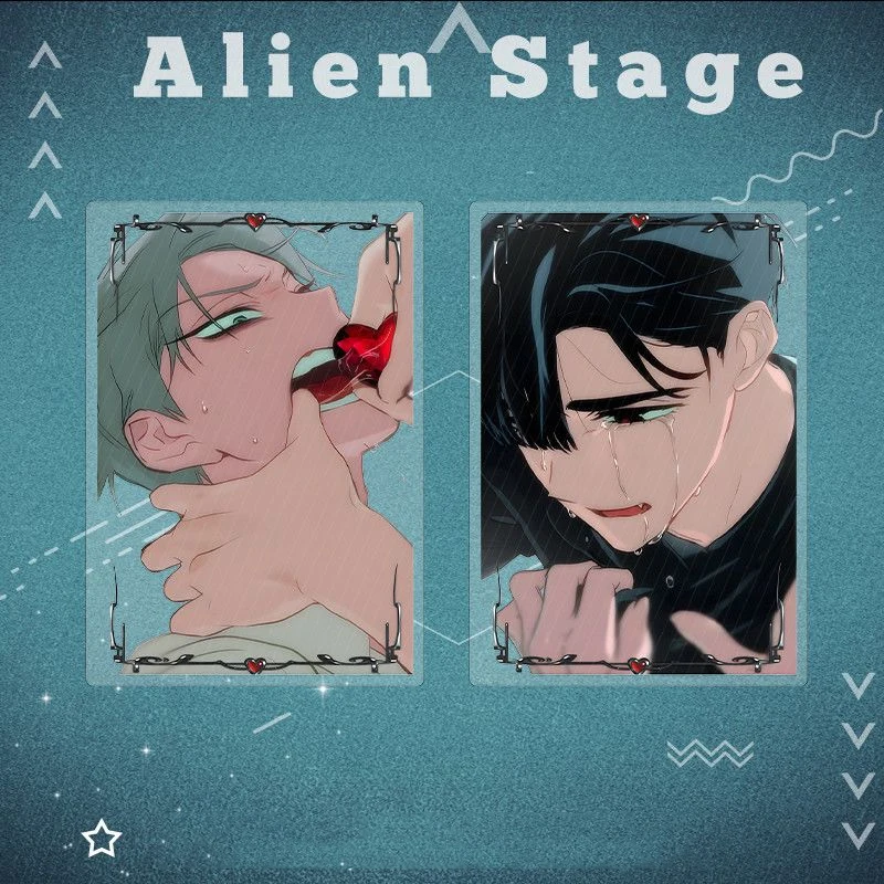 أنيمي الغريبة المرحلة ميزي سوا حتى إيفان هيونا لوكا تأثيري بطاقة بولي كلوريد الفينيل بطاقات شفافة 2 قطعة/المجموعة اكسسوارات حلية زخرفية الدعامة #4