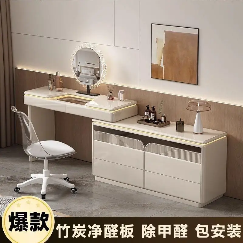 Italian light luxury bedroom dresser chest cabinet integrated, modern simple bed end advanced multi-functional