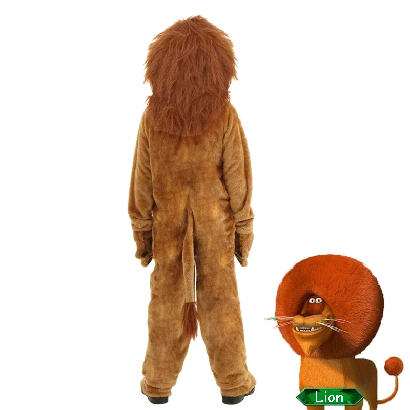 Child Deluxe Lion King Costume Baby Kids Animal Carnival Halloween Cosplay Costumes Fancy Movie Role Jumpsuits