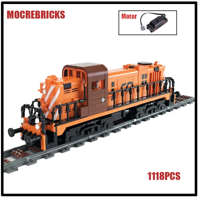 Blocos de Construção Locomotiva Elétrica para Crianças, City Railway, Trens Motorizados, Modelo de Montagem Tecnológica, Bricks Toys, Xmas Gifts, CP 1500, MOC