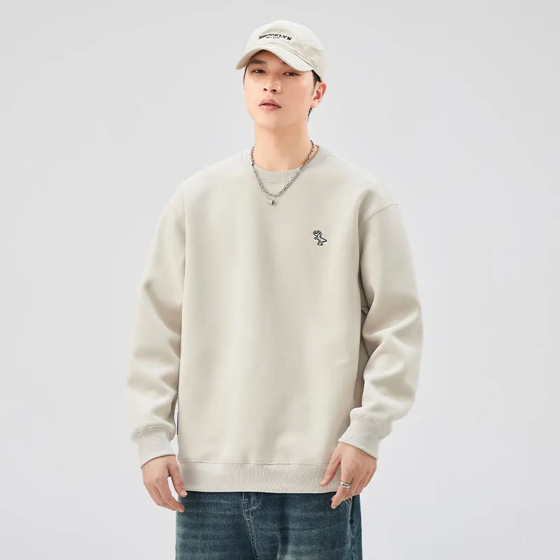 Pull japonais imprimé à petits motifs brodés pour hommes, t-shirt à manches longues, tendance de la rue rétro, automne, nouveau, 2024