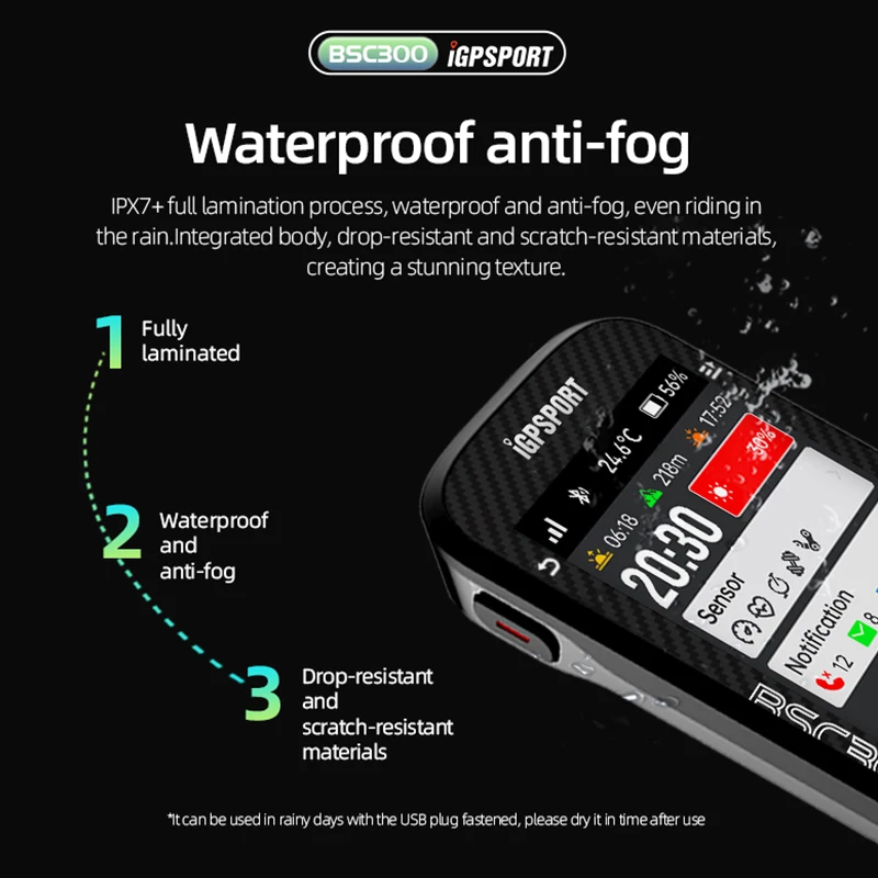 IGPSPORT BSC300 Computer Wireless Bike Odometer GPS Navigation MTB Road Speed Cadence Sensor IPX6 Waterproof  Bicycle Computer