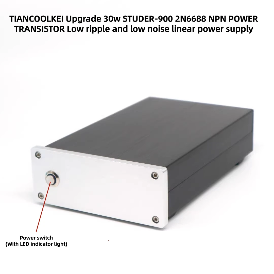 

TIANCOOLKEI Upgrade 30w STUDER-900 2N6688 NPN POWER TRANSISTOR Low ripple and low noise linear power supply For Audio Decoder