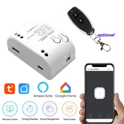 Tuya Smart Life APP Smart Wifi Controler DC12V NO NC COM output Inching Mode Optional remote Controler Use with Electric  Lock