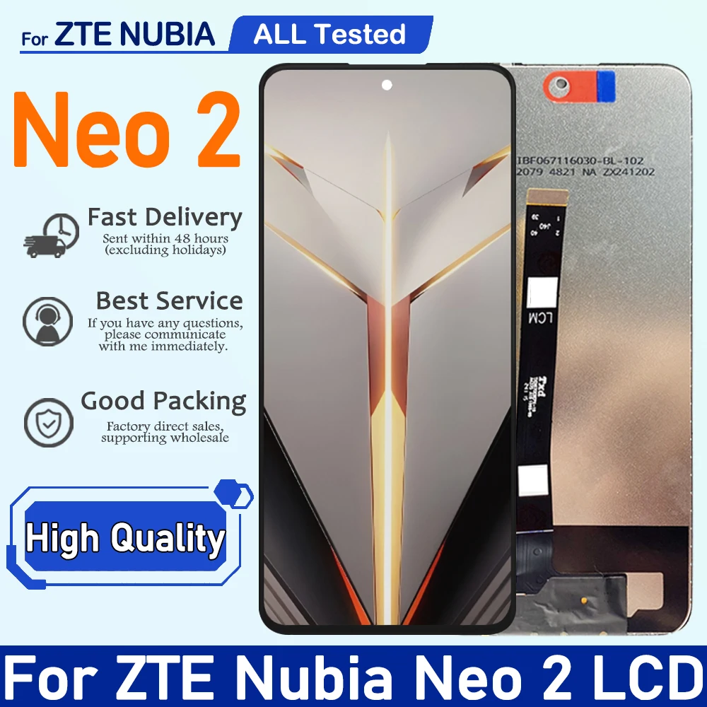 机 6.72 IPS LCD For ZTE nubia Neo 2 Neo2 5G Z2352N Display Touch