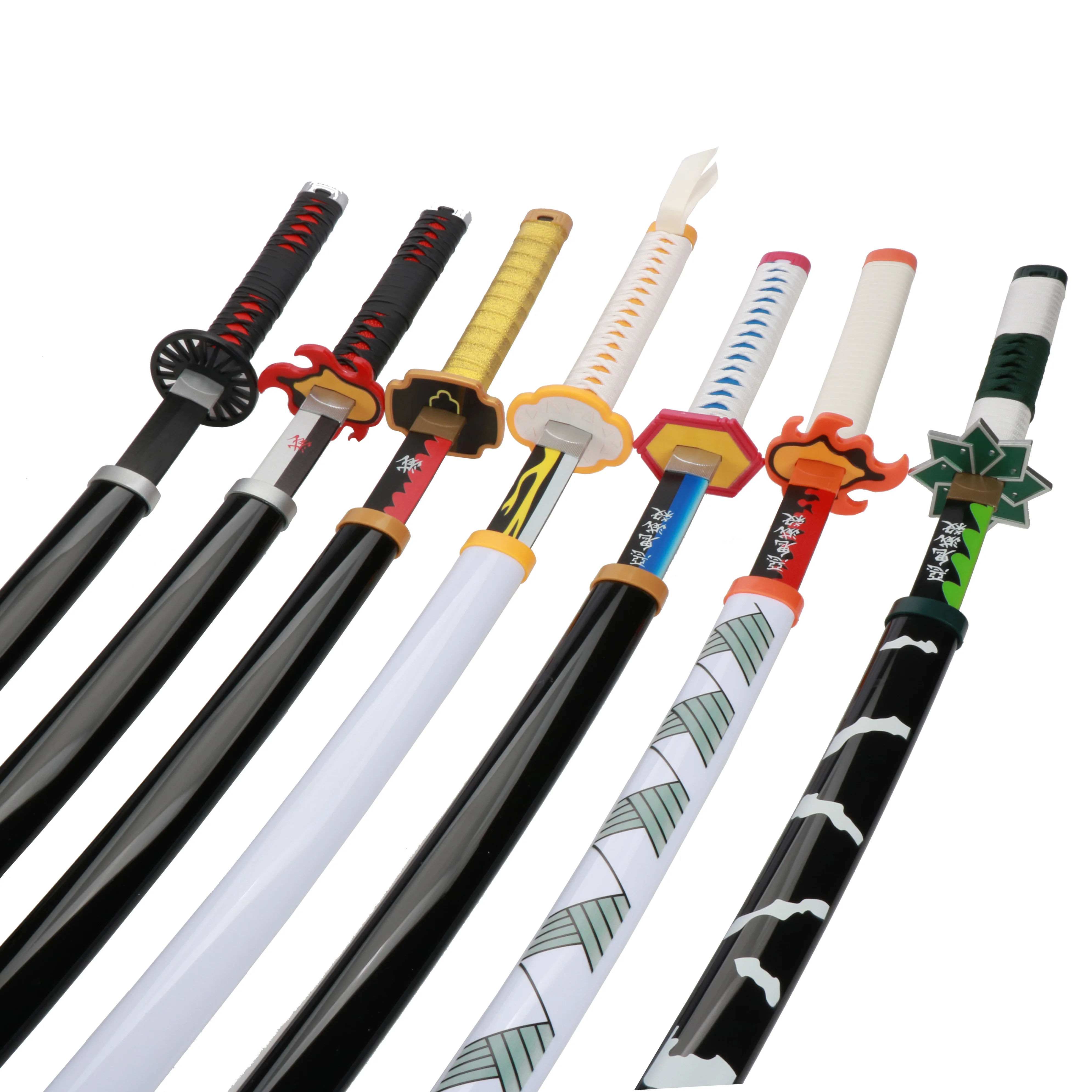 ดาบคาตานะอนิเมะดาบพิฆาตอสูร ของเล่นคอสเพลย์ ดาบยาว 104 ซม./41 นิ้ว โทคิโท มุอิจิโร่ อุปกรณ์ประกอบการแสดง ของขวัญวันฮาโลวีน