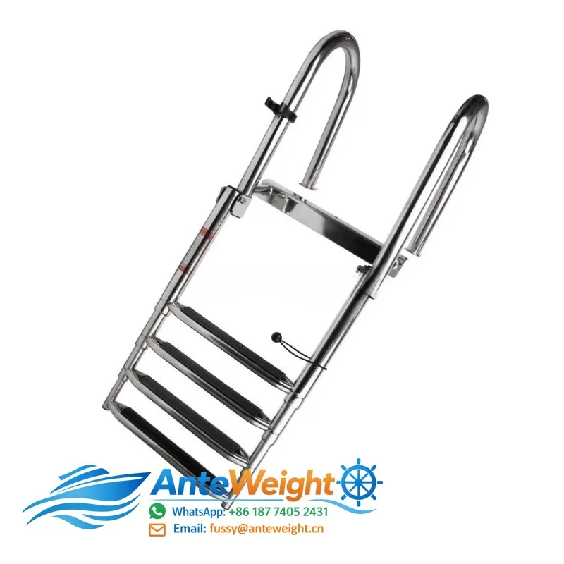 pool  Parts Accessories Boat Step Ladder 316 Stainless Steel Boat Folding Telescopic Marine Ladder /pool ladder