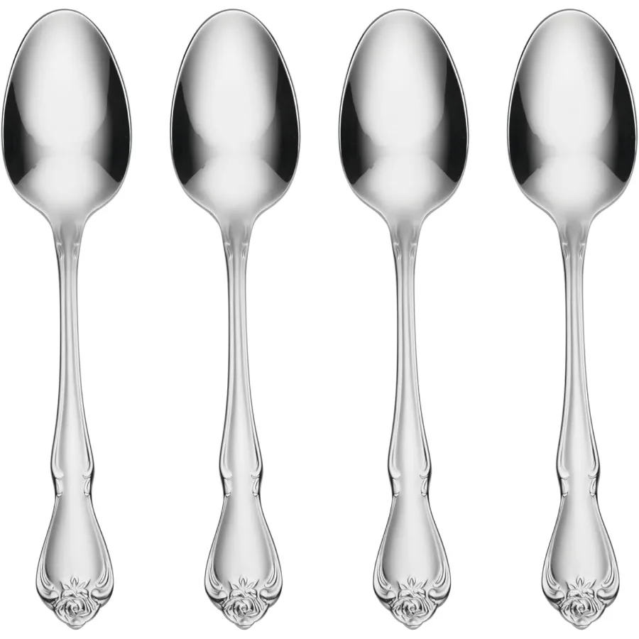 

Набор столовых чайных ложек Rose Everyday, 4 шт., 5,97 дюйма Д x 1,26 дюйма Ш