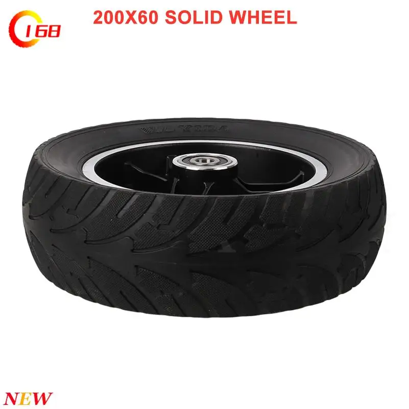 High Quality Electric Scooter Wheels 200x60 Scooter Solid Tires 8 Inch Non Inflatable Explosion Proof Tyres and Hub/rim 200*60