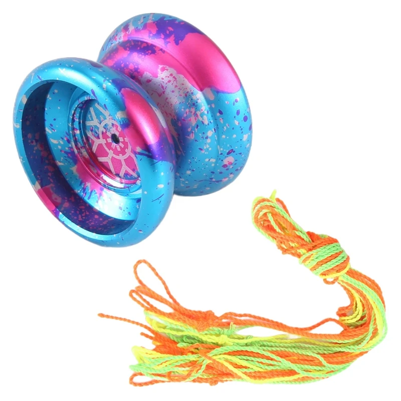 Unresponsive Yoyo,Professional Yoyo For Kids,Aluminum Beginner Yo-Yos Ball For Yoyos Players With 10 Yo Yo Strings