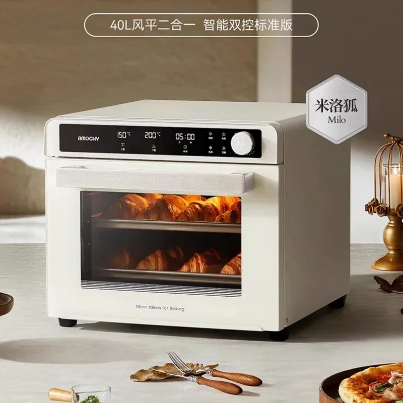 New model electric oven Household kitchen small baking commercial  intelligent double control non-stick liner easy to clean