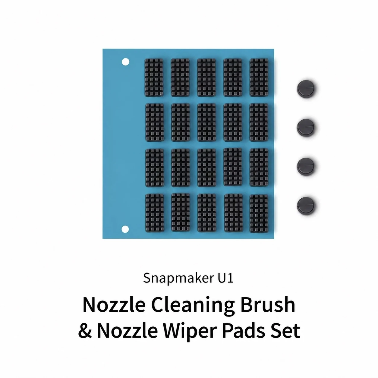Nozzle Cleaning Brushes & Parking Pads Kit For Snapmaker U1 3D Printer Silicone Replacement Accessories