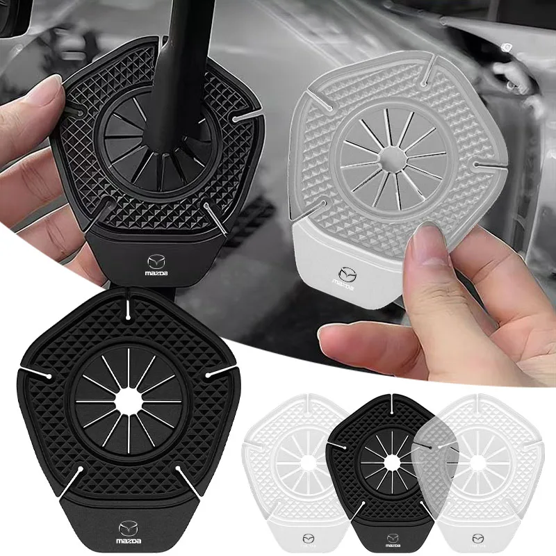2Pcs Car Windshield Wiper Protective Cover Dust Wiper Emblem for Mazda 3 6 CX5 2 CX3 Axela Demio Atenza CX9 Wheel Center Caps