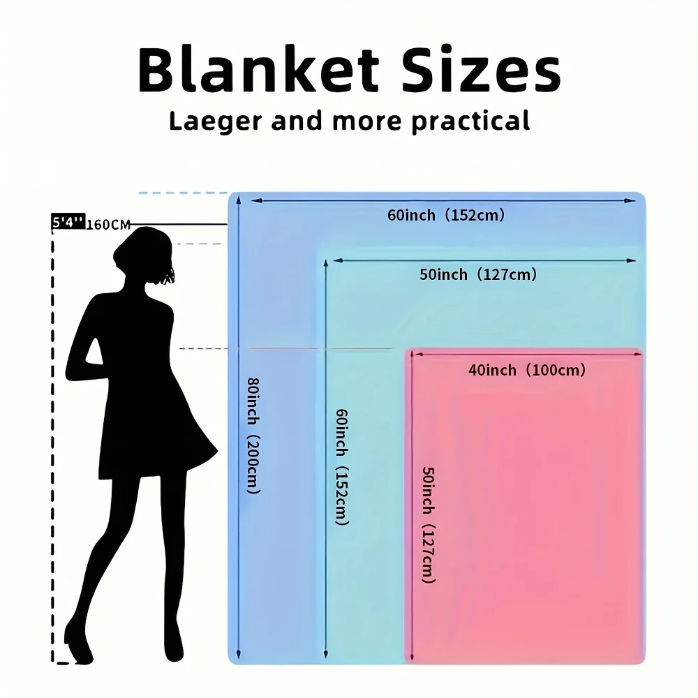 Classic Rabbit and Fruit Pattern Fleece Blanket Botanical Design Soft Warm Throw Boho Interior Decoration Bedding Cover for Home