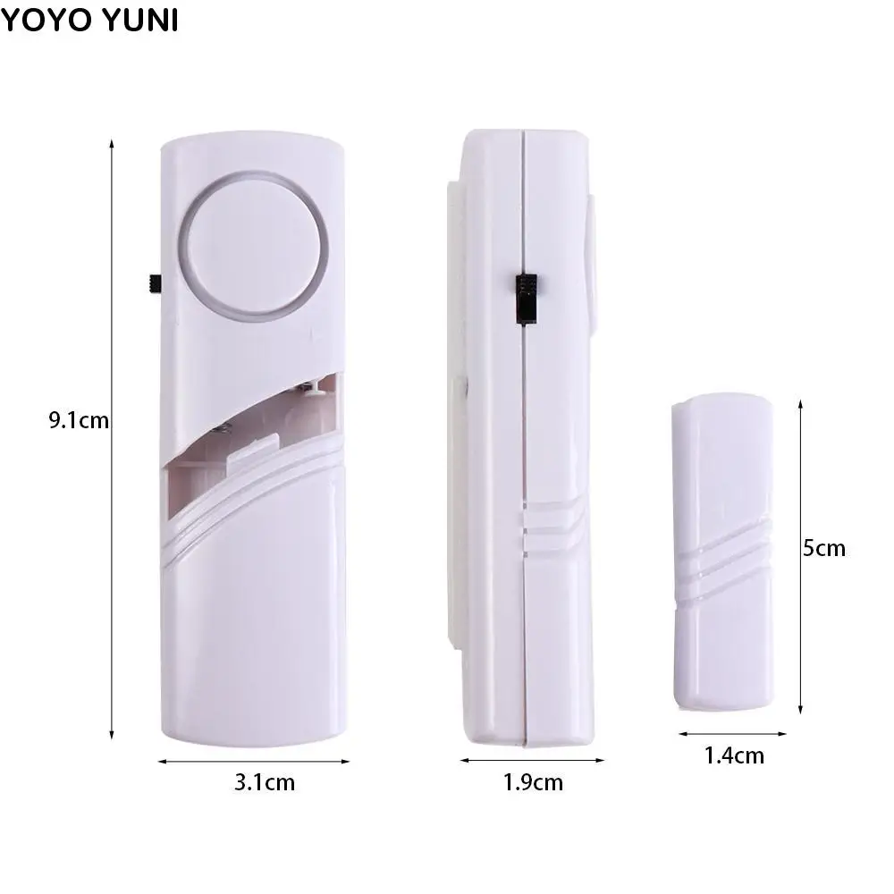 White Alarm Security System Anti-theft Advanced Wireless Burglar Alarm Safety With Magnetic Sensor Alarm Security Protection