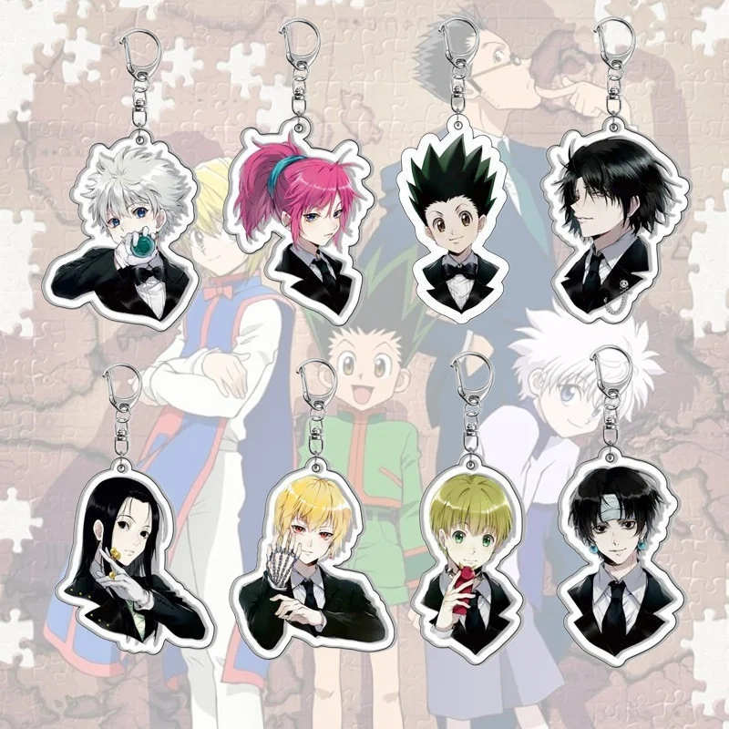 Anime Hunter GON FREECSS Keychain Killua Zoldyck Kurapika Keyring Hisoka Bag Tag Dress Suit Ver. Cartoon Pendant Accessories
