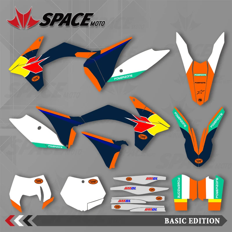 

SPACE MOTO графический фон наклейки наклейки мотоцикл для KTM 11-12SXF 12-13EXC