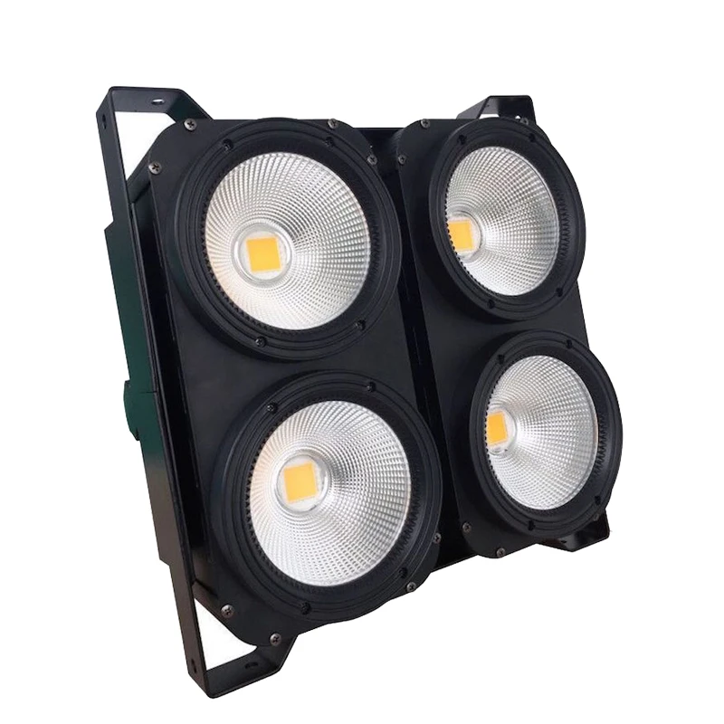 2Pcs/Lot LED 4x100W COB Audience DMX Light 4 Eyes Blinder Optional Control LED individually for Disco Party Concert Flightcase