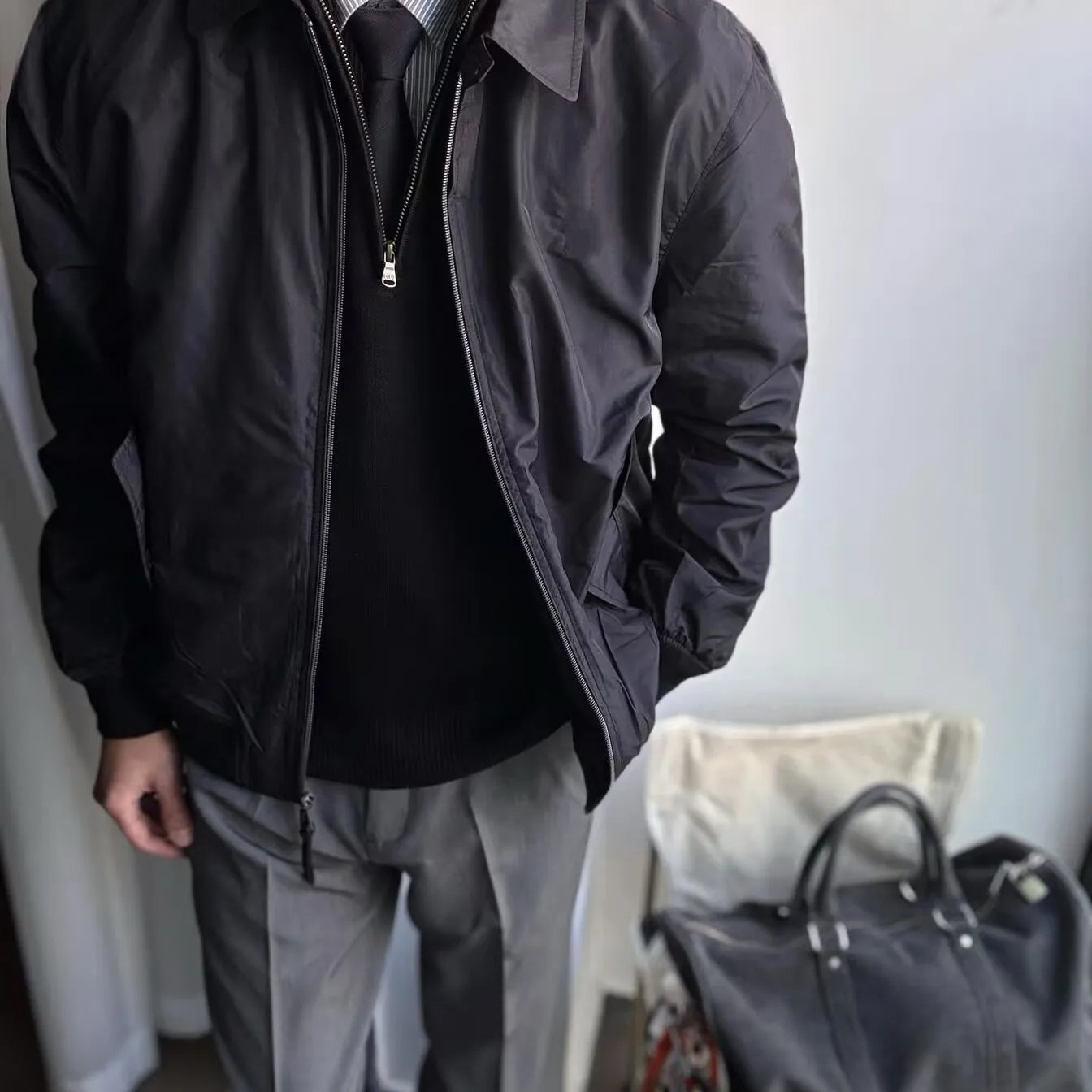 

American Classic Color Simple Harington Embroidery Men's Old Official Workwear Adstrative Jaet Outerwear