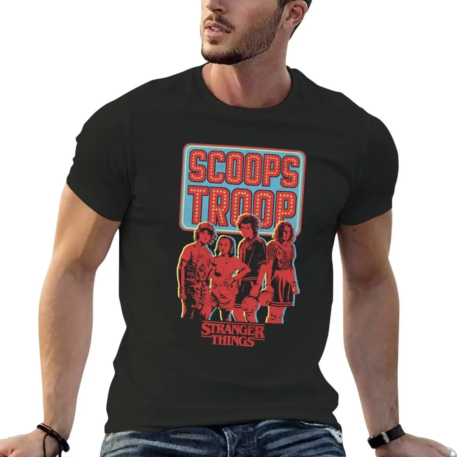 Scoops Troop Group T-Shirt vintage graphic tee essential t shirt summer tops oversized t shirt men