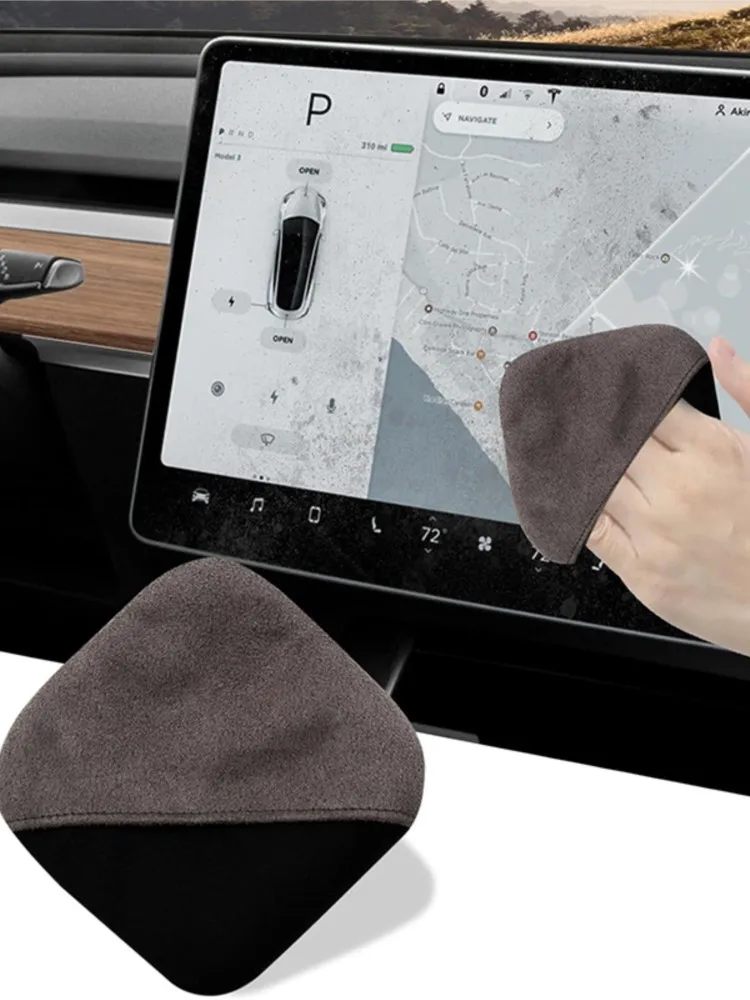 Chiffon de nettoyage d'écran en microfibre pour moniteur d'ordinateur, pour téléphone, tablette, ordinateur de voiture, Portable, rond et carré pour multimédia