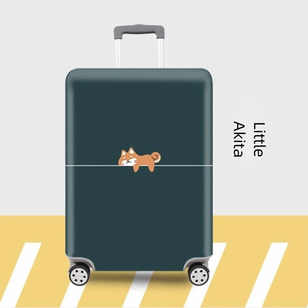 Trolley Case Anti Scratch Luggage Protector Dust Proof Cute Animal Luggage Cover Durable Elastic Suitcase Covers Outdoor