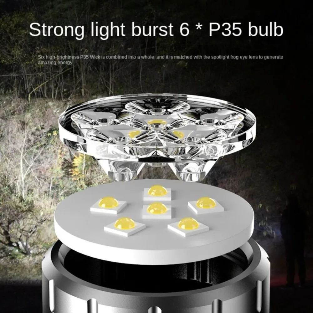 New Waterproof Small Torch Super Bright Hat Clip Light Portable Flashlight Fishing