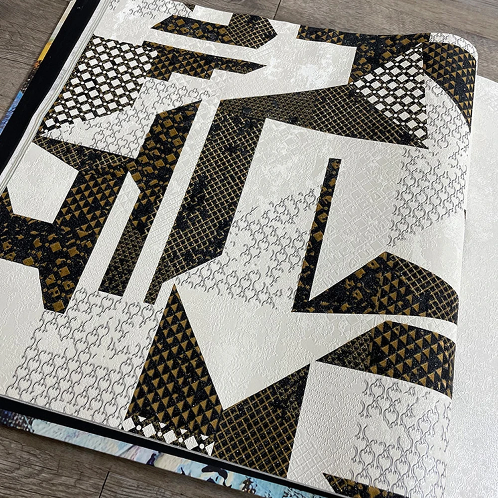 Nordic Style Geometric Mosaic Wallpaper Lattice for Bedroom Living Room Background Walls Abstract papier peint mural 3d