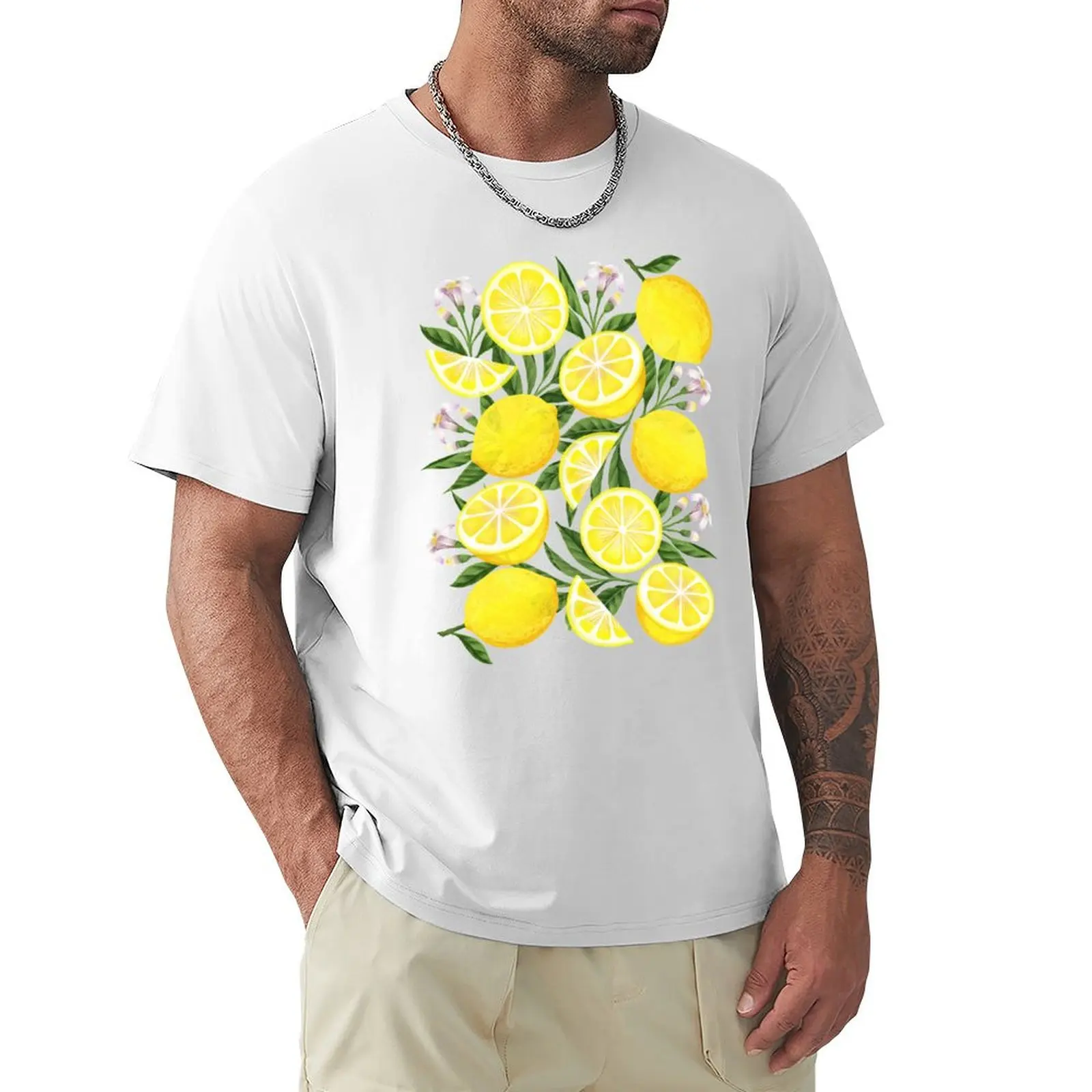 Yellow Lemons - Limones T-Shirt boys whites quick-drying mens graphic t-shirts pack