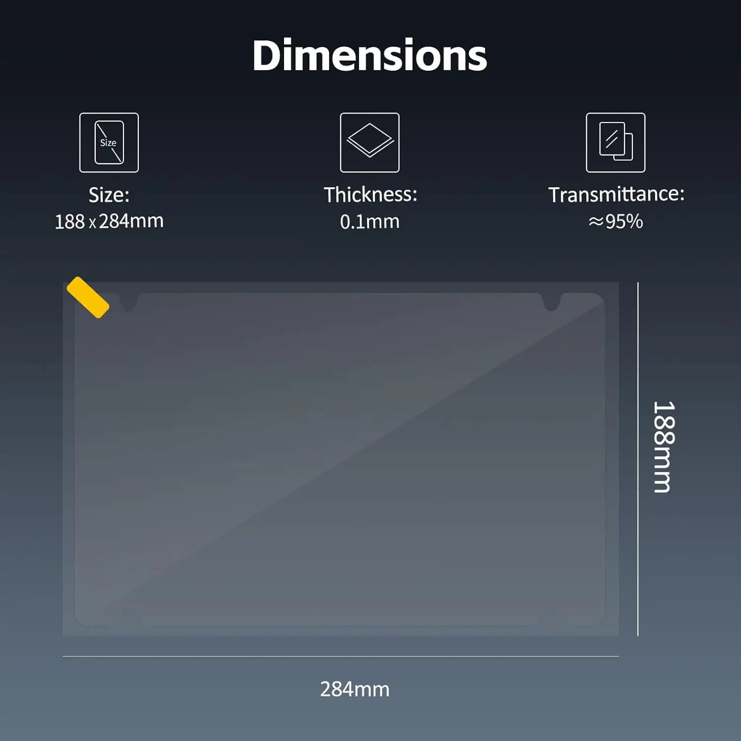 5 Stück Kratzfeste Schutzfolie für Anycubic Photon Mono M7 Pro/M7 - Zubehör für Harz-LCD-3D-Drucker – Detail 6