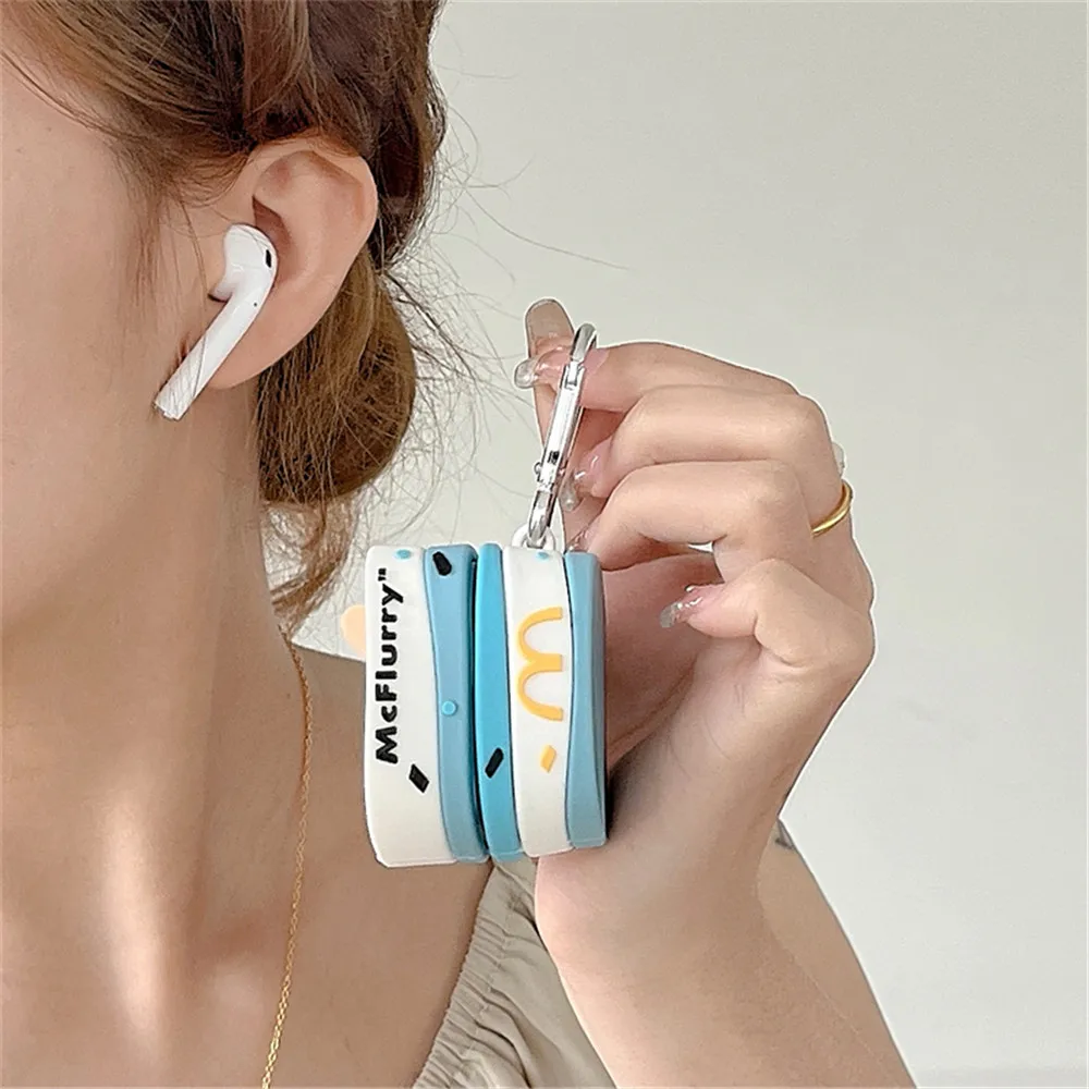 Creative Ice Cream Cases For Samsung Galaxy Buds 2 Live Pro 2 Earphone Cases Silicone Protective Cover  For Samsung Buds Headset