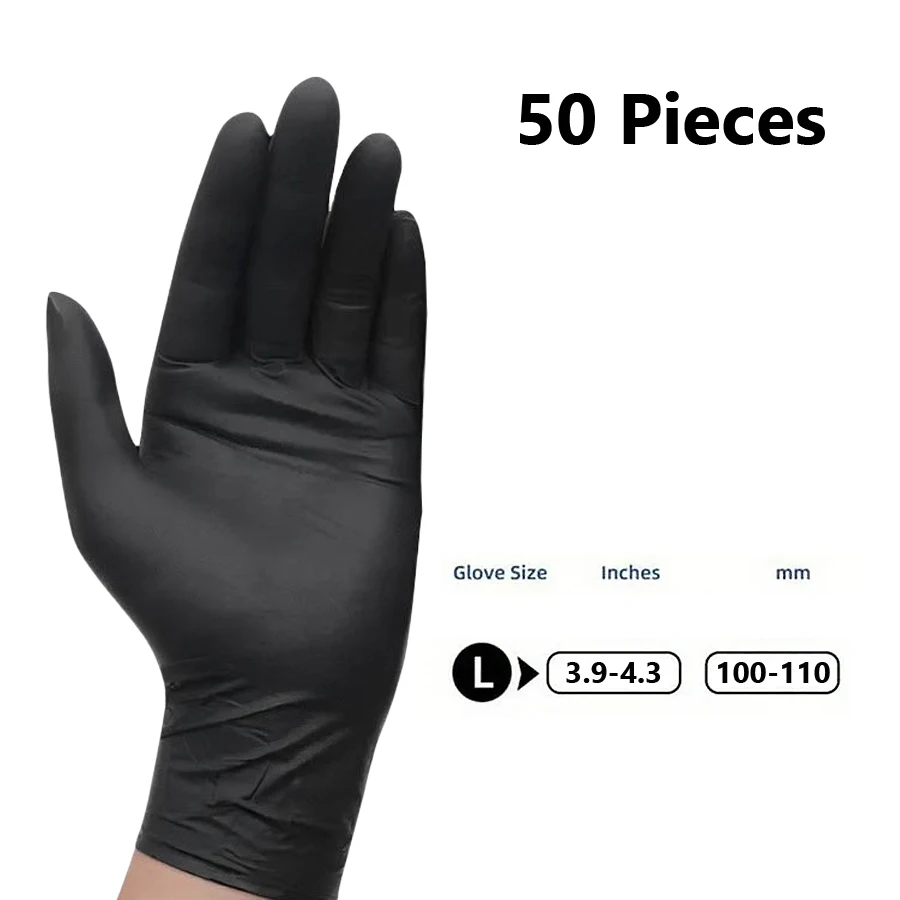 20/50 Stück Einweg-Nitrilhandschuhe, latexfrei, für Nagelpflege, Friseurarbeiten, Tattoo-Vorbereitung und Reinigungswerkzeuge für Salons. – Detail 12