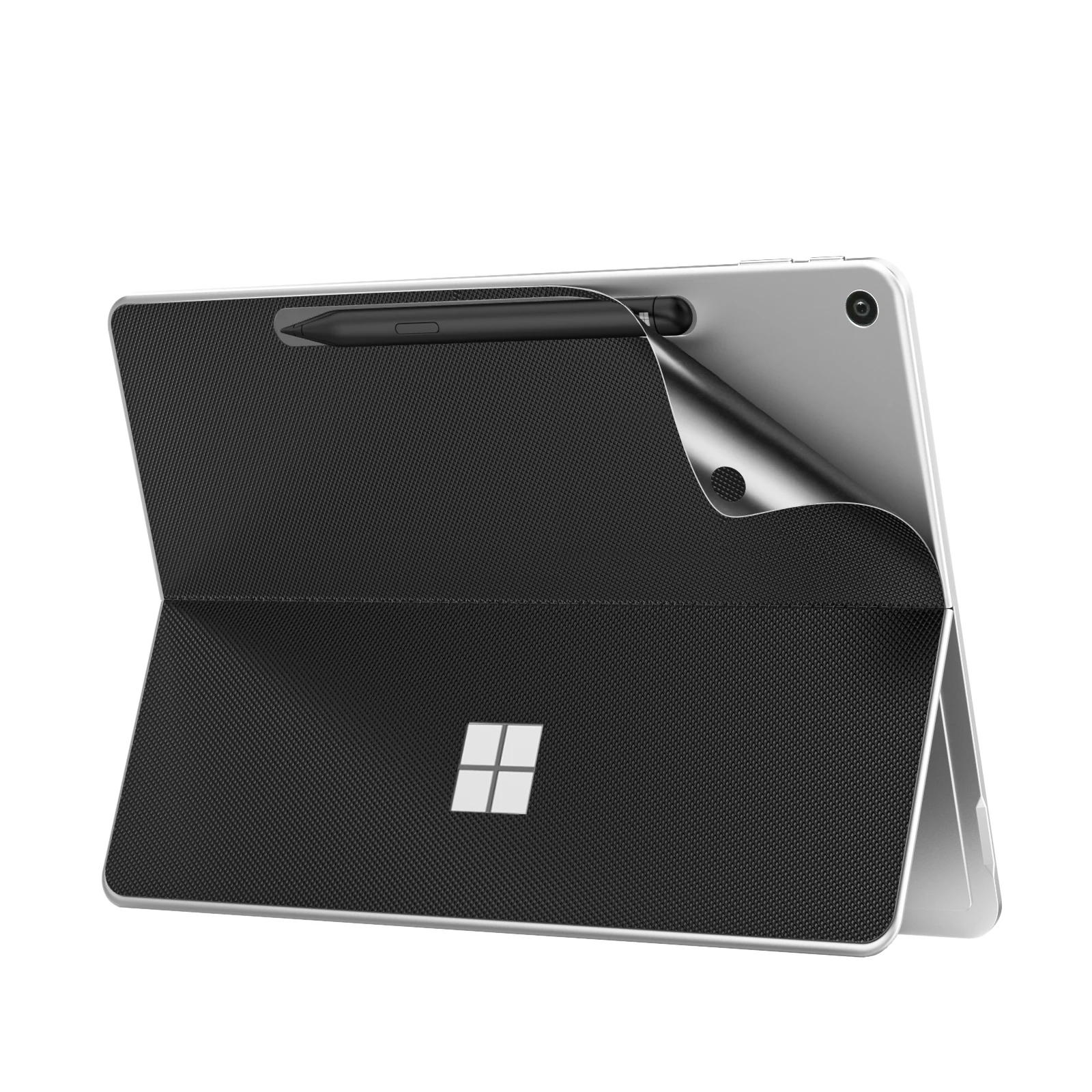 ملصق لاصق خلفي للكمبيوتر اللوحي من MoKo لجهاز Microsoft Surface Pro مقاس 12 بوصة 2025، غطاء حماية من جلد البولي يوريثان لغطاء جلد الجسم