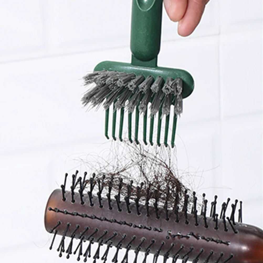 

2 Pcs Hair Brush Cleaning Bathroom Cleaner Rake Remover Steel Wire Multifunction Tools