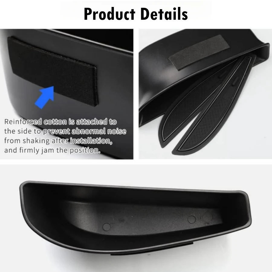 For VW ID.4 2021-2024 ABS Door Handle Storage Box & Dashboard Tray ID4 Crozz Door Organizer Dash Tray Accessories