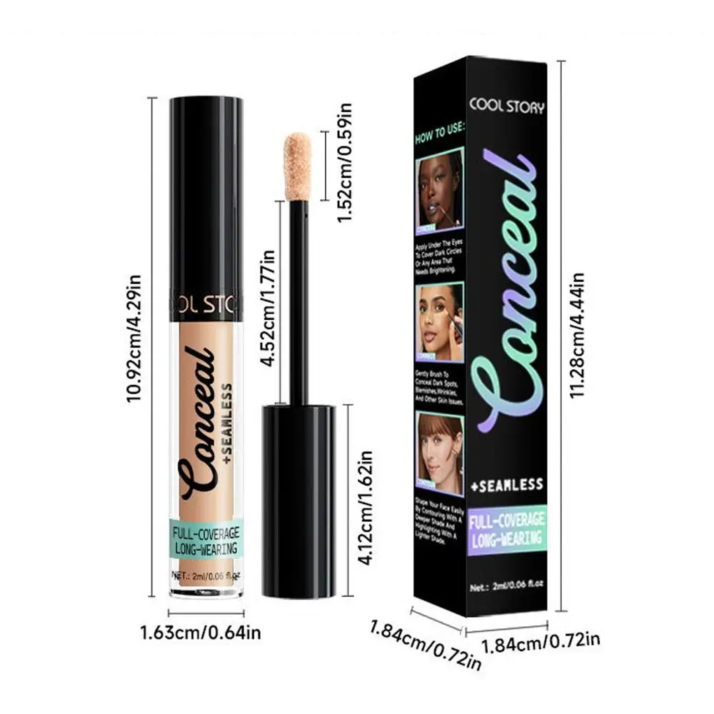 Waterproof Liquid Foundation Matte Full Coverage Foundation Concealer Cream Creamy Texture Sweat Proof