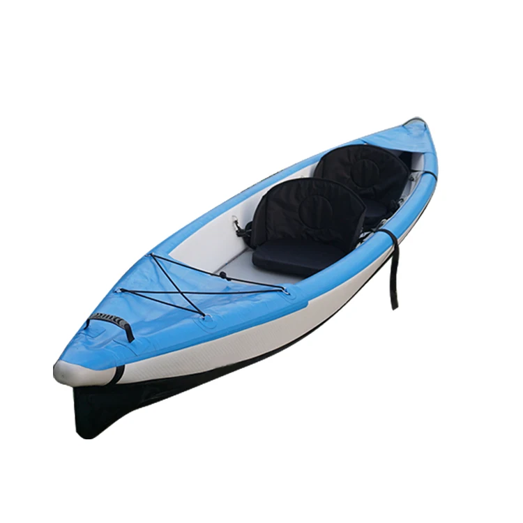 Inflatable Double Kayak Sit In Drop Stitch, Plastic Double Seat Kayak With Stadium Seat