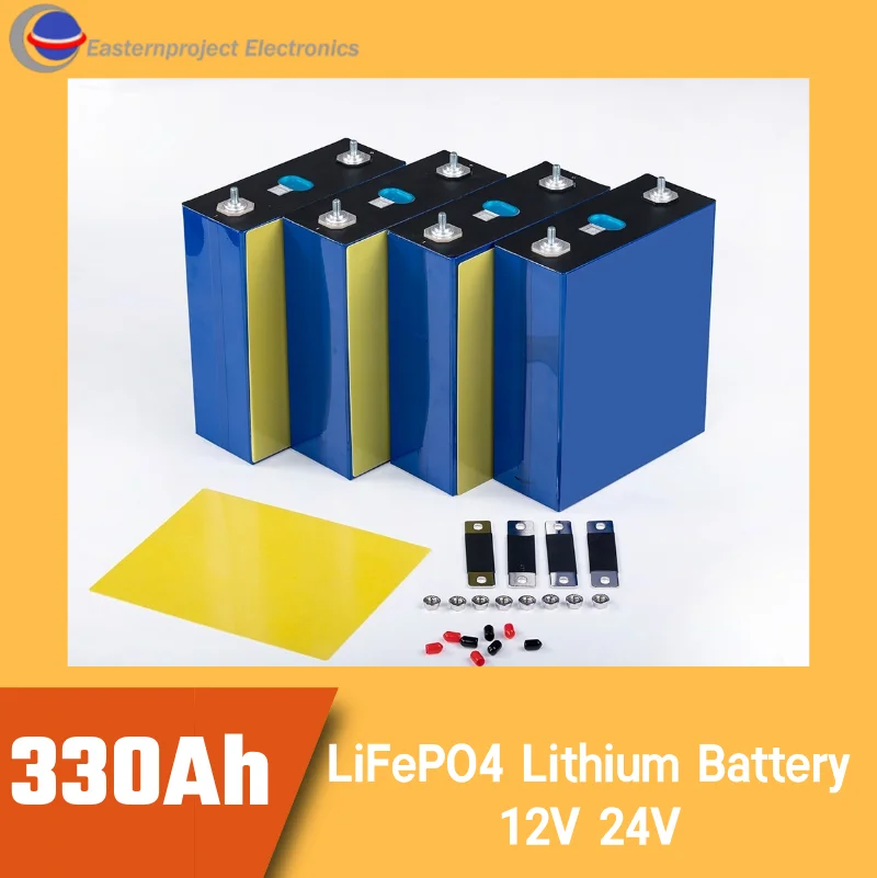 LiFePO4 3.2V  330ah Branded New DIY 12V 24V 48V  Kit Battery Packs Lithium Ion Phosphate For Solar Panels Camper