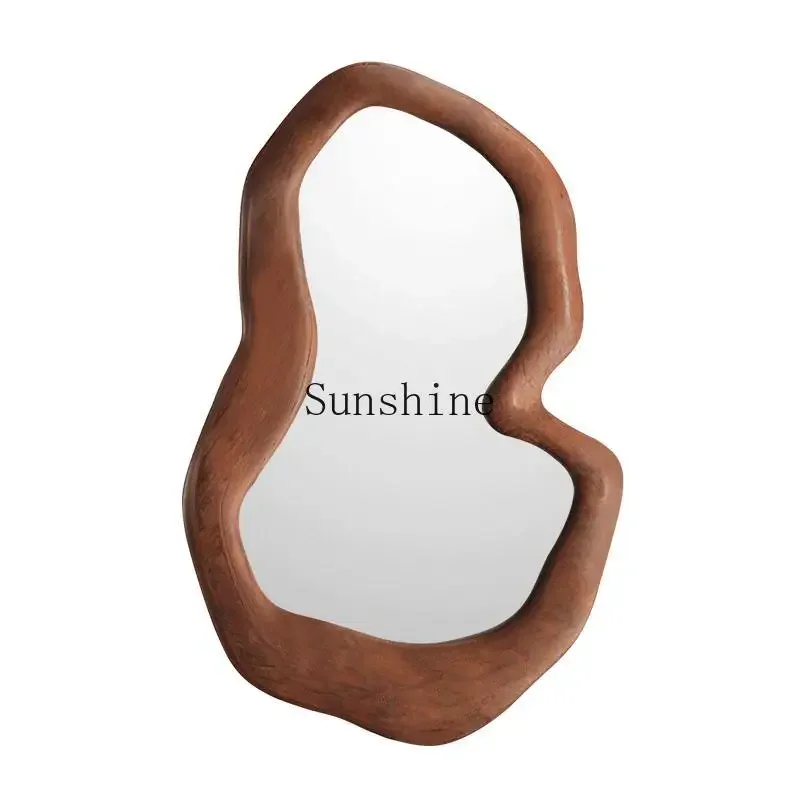 French creative mirror wall hanging art irregular special-shaped living room decorative mirror  FT