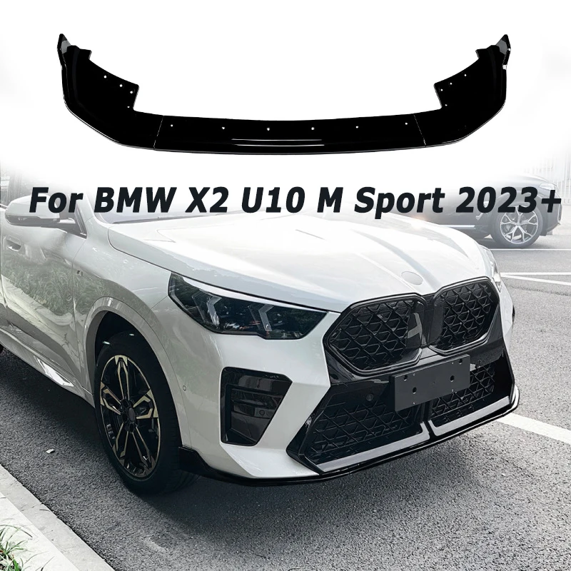 

Car Front Bumper Lip for 2023+ BMW X2 U10 M Sport MP Front Diffuser Spoiler Exterior Tuning Car Accessories Aftermarket