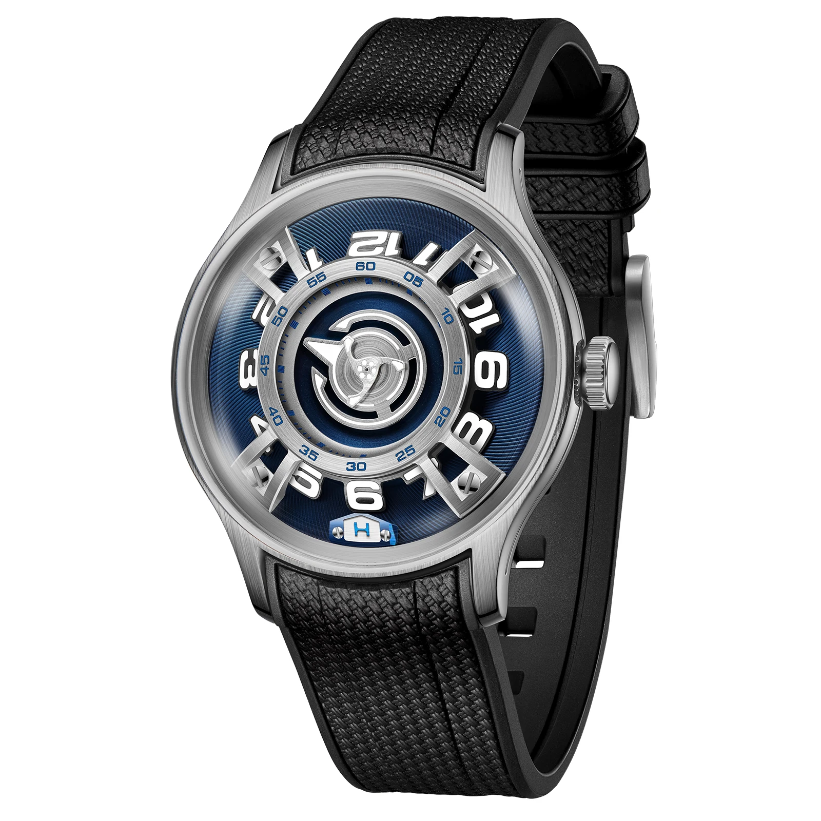 

OBLVLO Men Automatic Watch 42MM Luxury Mechanical Wristwatch Fashion Luminous 50M Waterproof Sapphire Unique Concept Dial