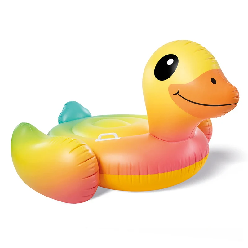 

Yellow Duck Floating Mount Inflatable Forehead Kids Water Play Summer Beach Accessories Swimming Pools Floats Child Pool Games