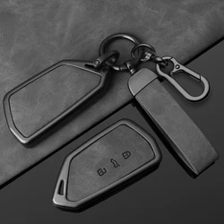 Metal Leather Car Key Case Cover for VW Volkswagen Golf 8 MK8 ID.3 ID.4 Cupra Skoda Octavia A8 SEAT Leon MK4 2020 2021 Formento