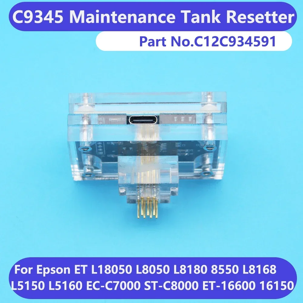 

ET5850 8550 Waste Tank Chip C9345 Maintenance Tank Chip Resetter For Epson L18050 L8050 WF7830 7840 7820 7845 C8000 C58000 C7000