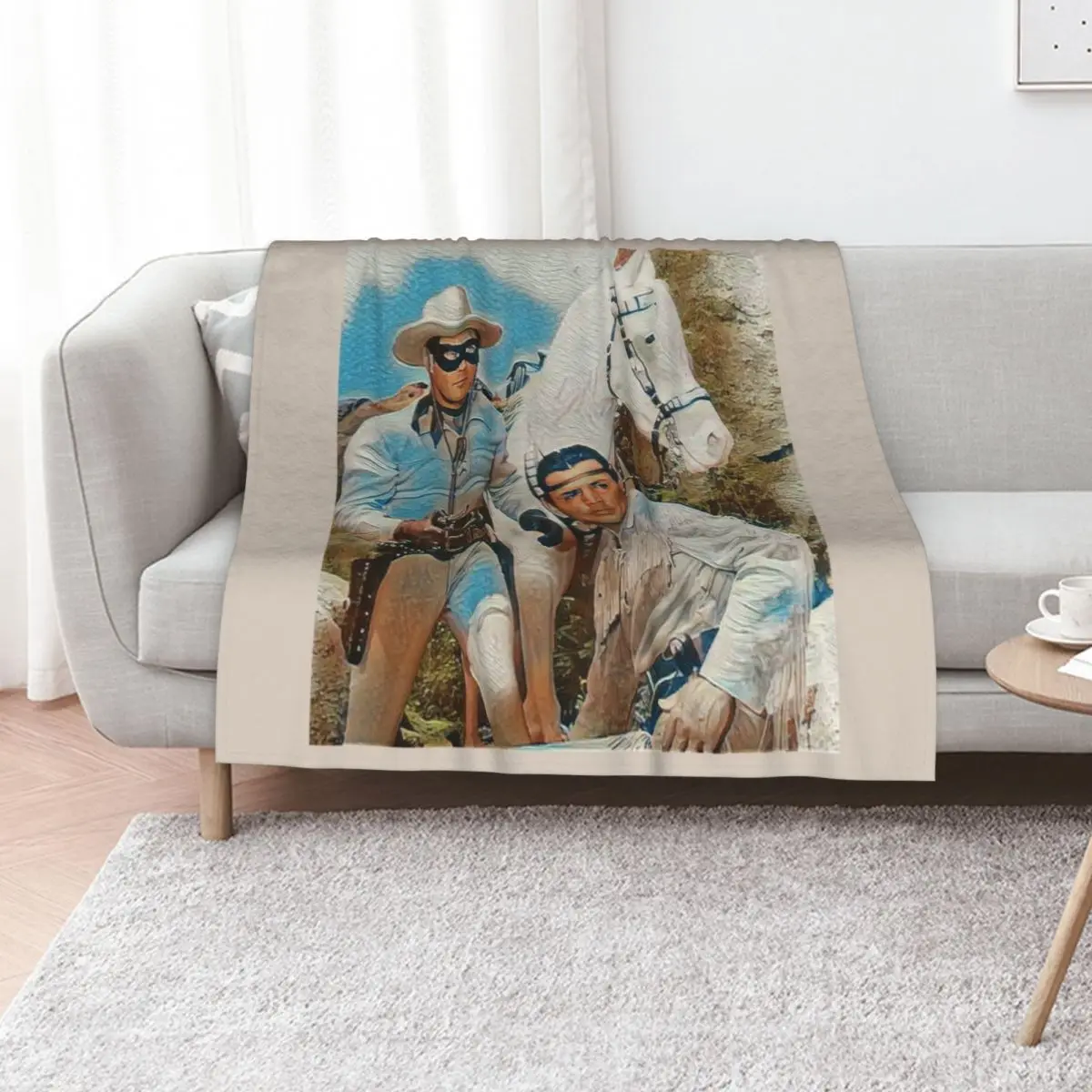 The Lone Ranger - Swirl Throw Blanket Summer Loose Bed covers Flannel Hair Decorative Beds Blankets