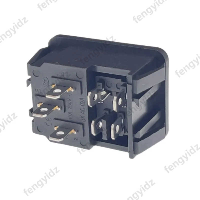 Fengyidz التيار المتناوب سلك الطاقة مدخل وعاء الطاقة مقبس الطاقة مع ON OFF الروك التبديل 250 فولت 10A IEC 320 C14