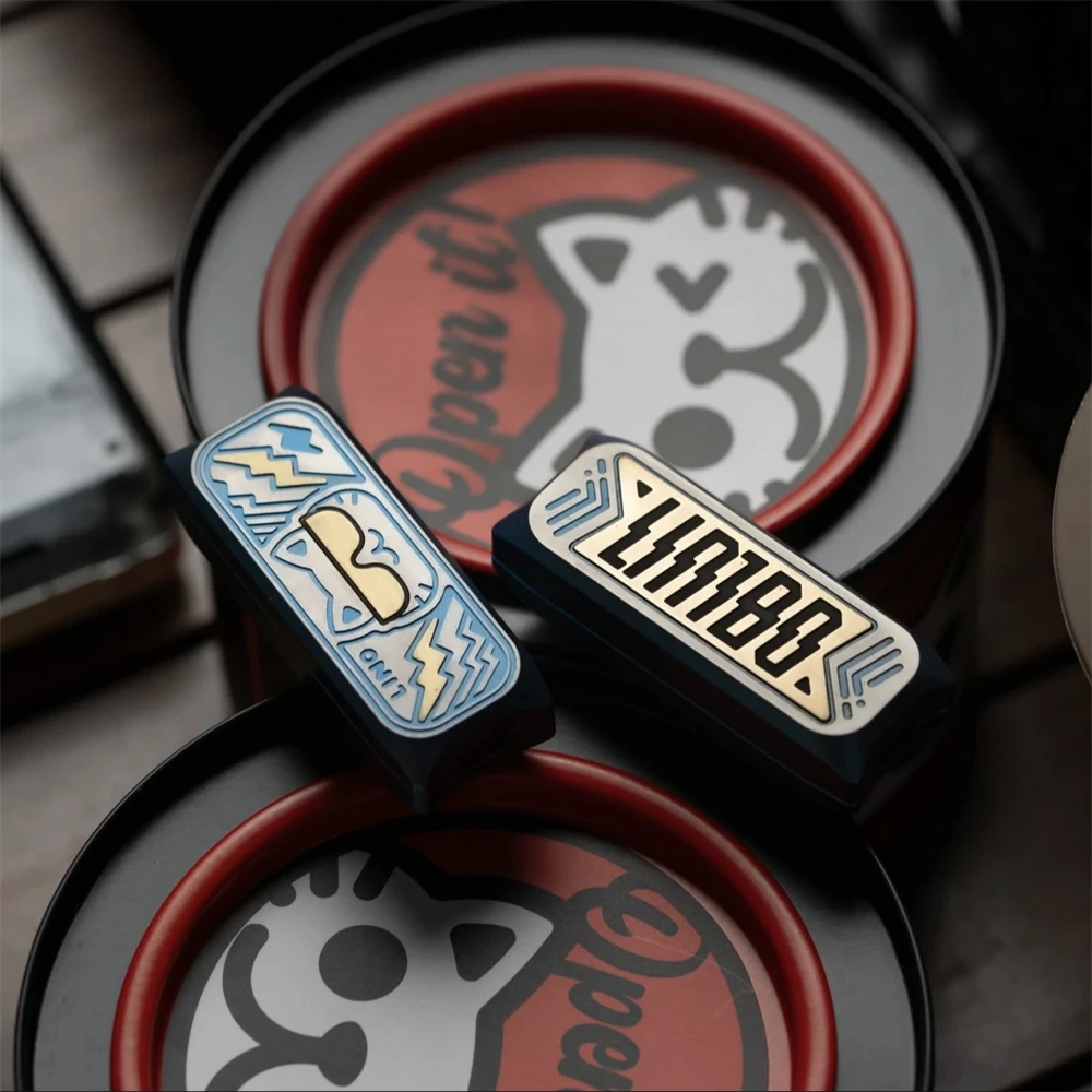 LINO alliage de titane EDC Fidget curseur Spinner métal Anti-Stress jouets tdah soulagement de l'anxiété mise au point sensorielle Fidgeting Toys