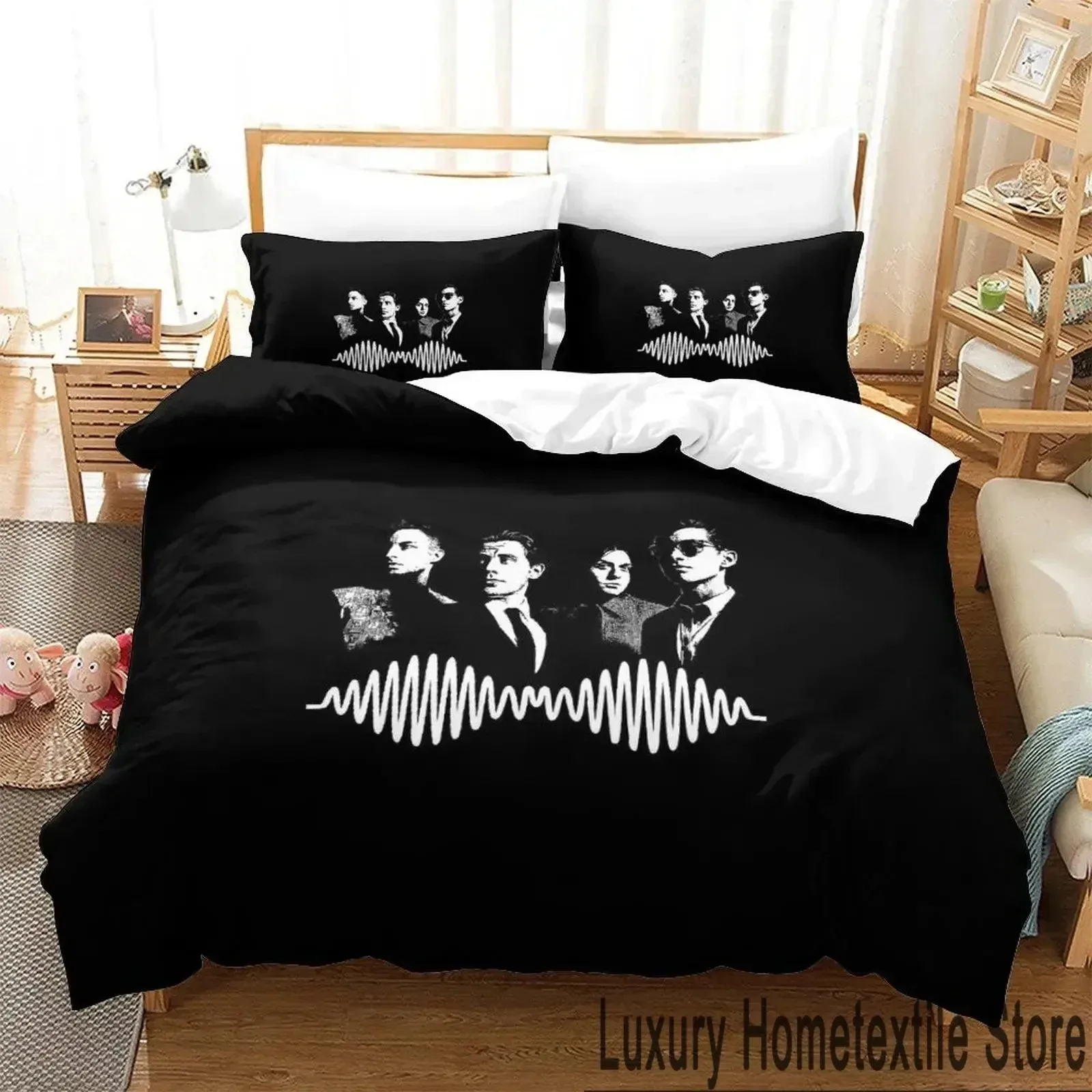 3D Print Arctic Monkeys Bedding Set Boys Girls Twin Queen King Size Duvet Cover Pillowcase Bed boys Adult Home Textileextile