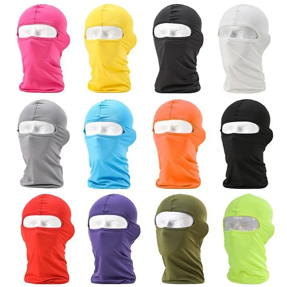 Balaclava Motorcycle Face Mask Moto Helmet Bandana Hood Ski Neck Full Face Mask Windproof Dustproof Face Shield Men\'s Biker Mask